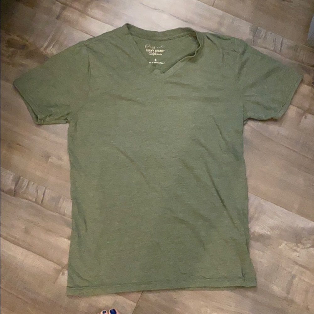 LUCKY BRAND: Short Sleeve V-Neck Shirt